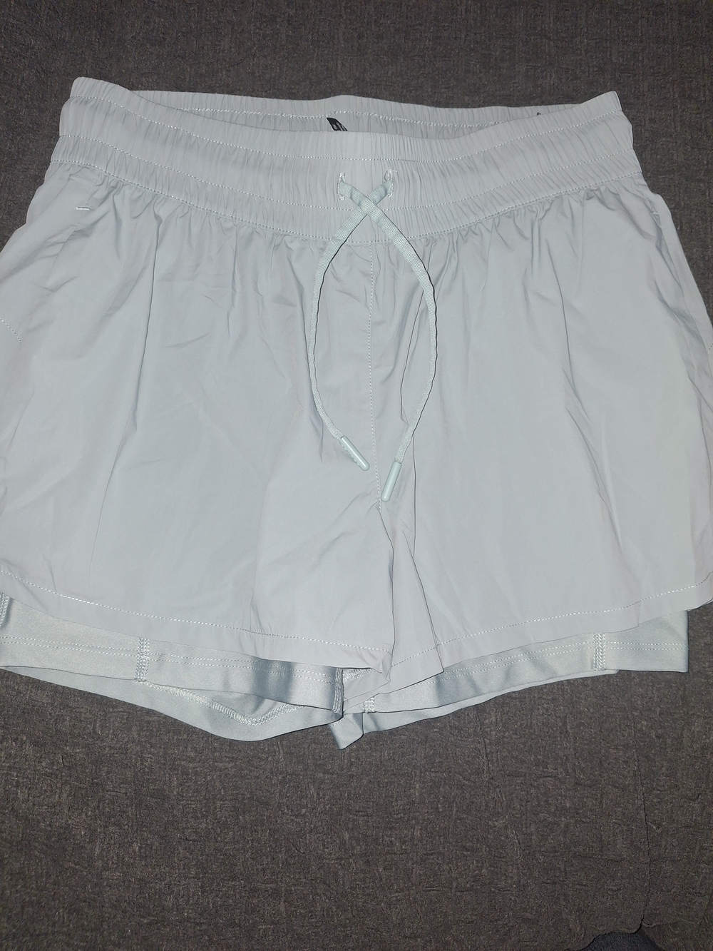 Spyder Women’s Light Blue Double-Layer Athletic Shorts